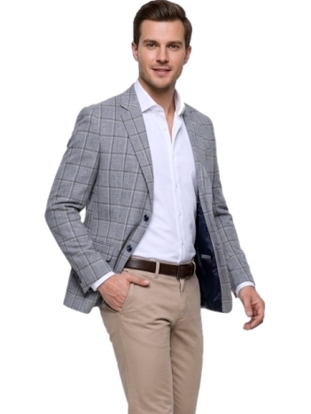 Pánske sako so vzorom, P529