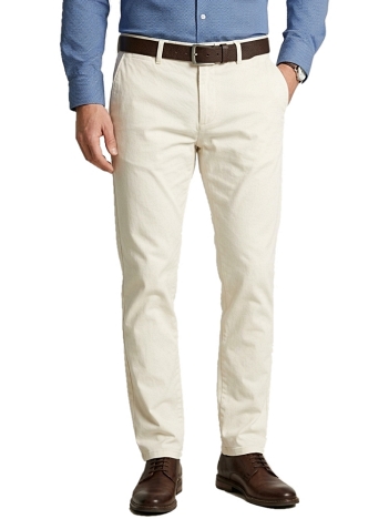 Pánske nohavice smotanové, P526