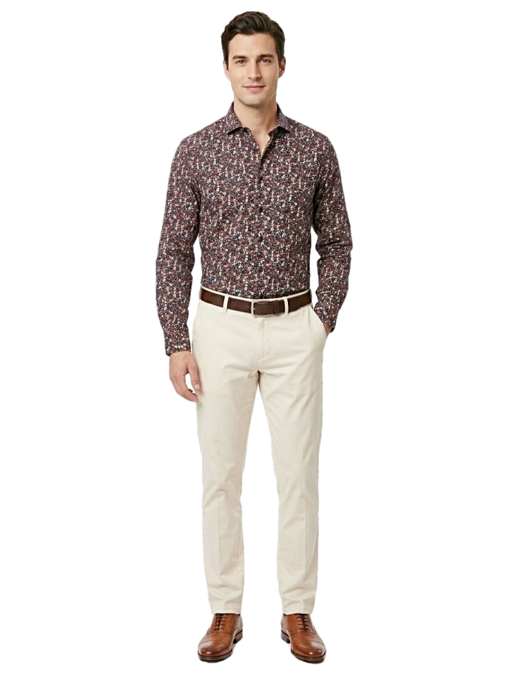 Pánska košeľas moderným vzorom, P83