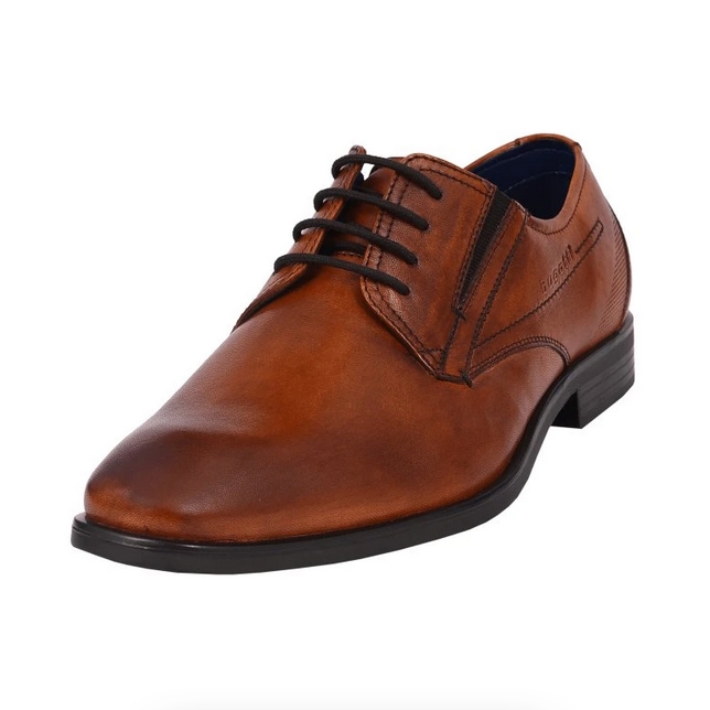 Pánske kožené topánky hnedé, P503