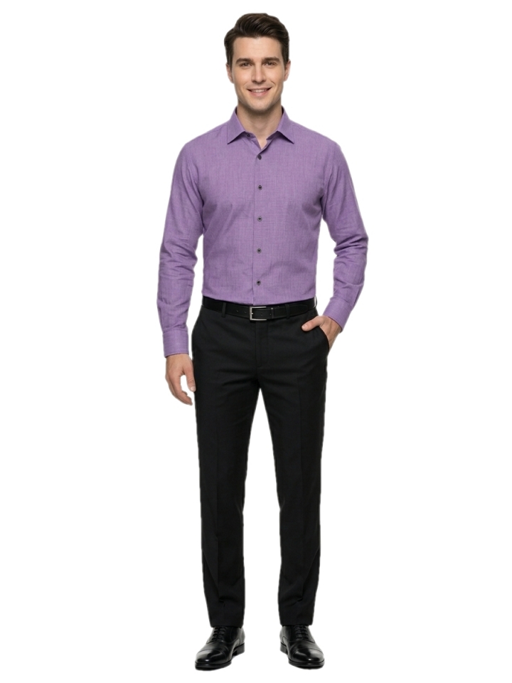 Pánska košeľa fialová, P432