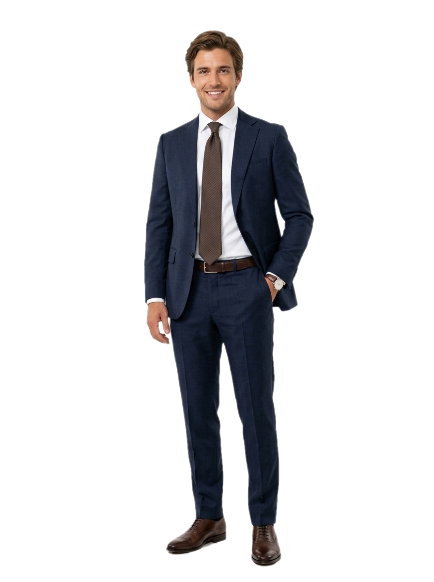 Pánsky oblek tmavomodrý s štruktúrou, P270