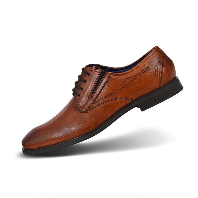 Pánske kožené topánky hnedé, P503